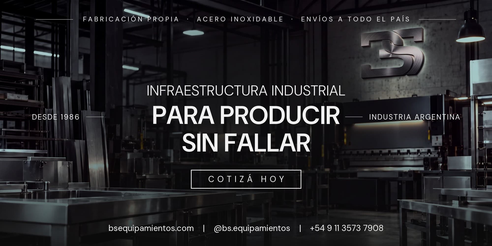 Infraestructura industrial para producir sin fallar. Desde 1986, industria argentina